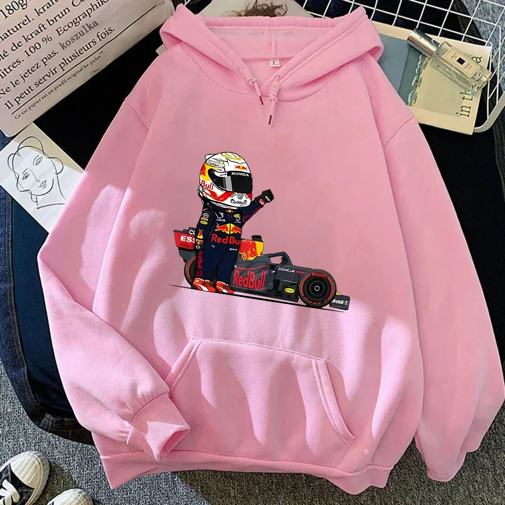 Julian – Unisex Kapuzenpullover mit Rennwagen-Design