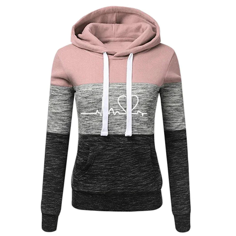Lina - Fleece-Kapuzenjacke mit Herzlinie