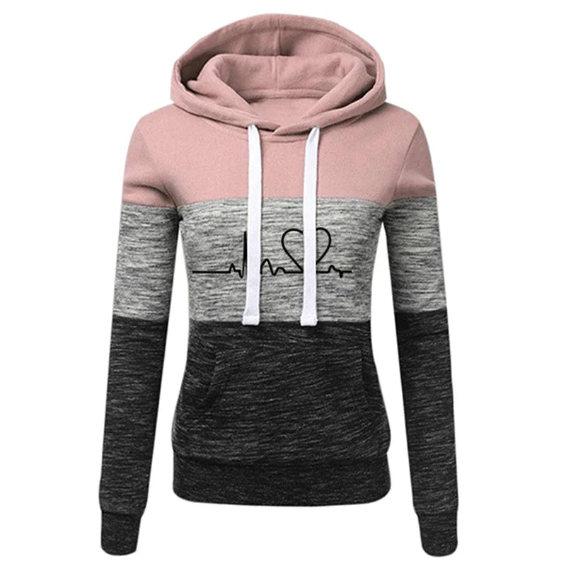 Lina - Fleece-Kapuzenjacke mit Herzlinie
