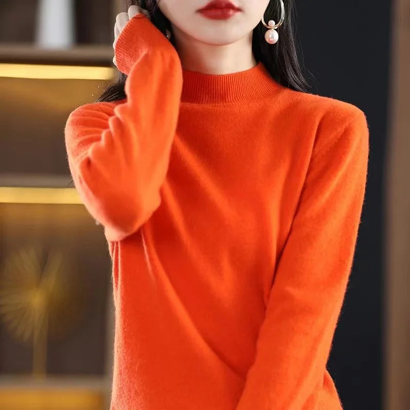 Agnete – Pullover mit hohem Kragen für Herbst und Winter