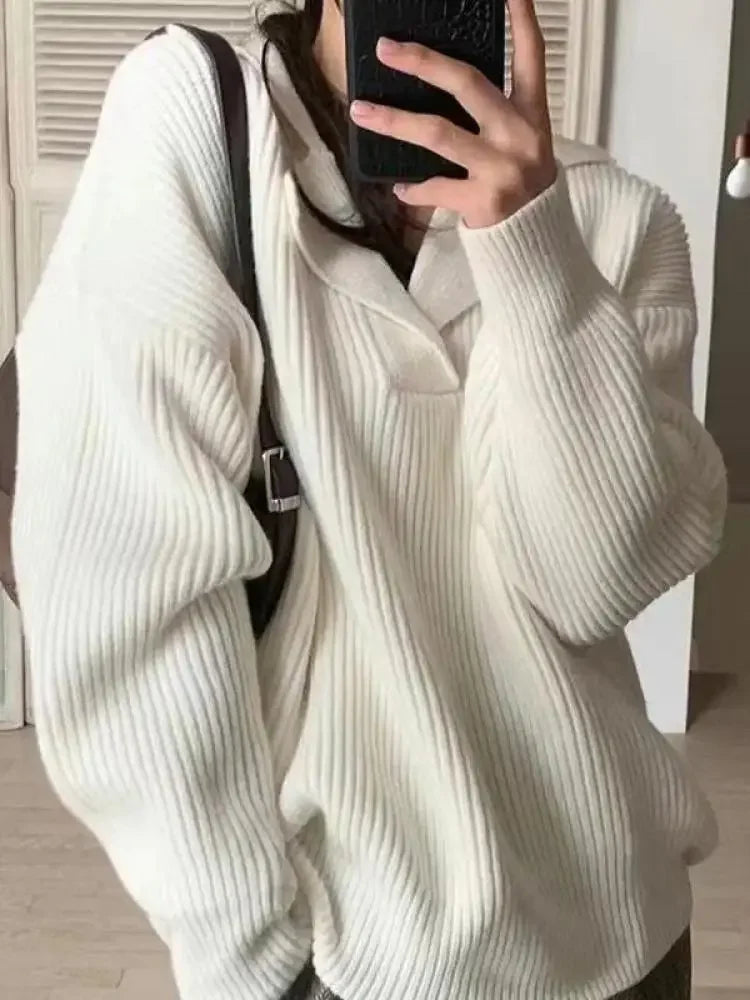 Clara – Lockerer Damen Strickpullover im Oversize-Stil für den Winter