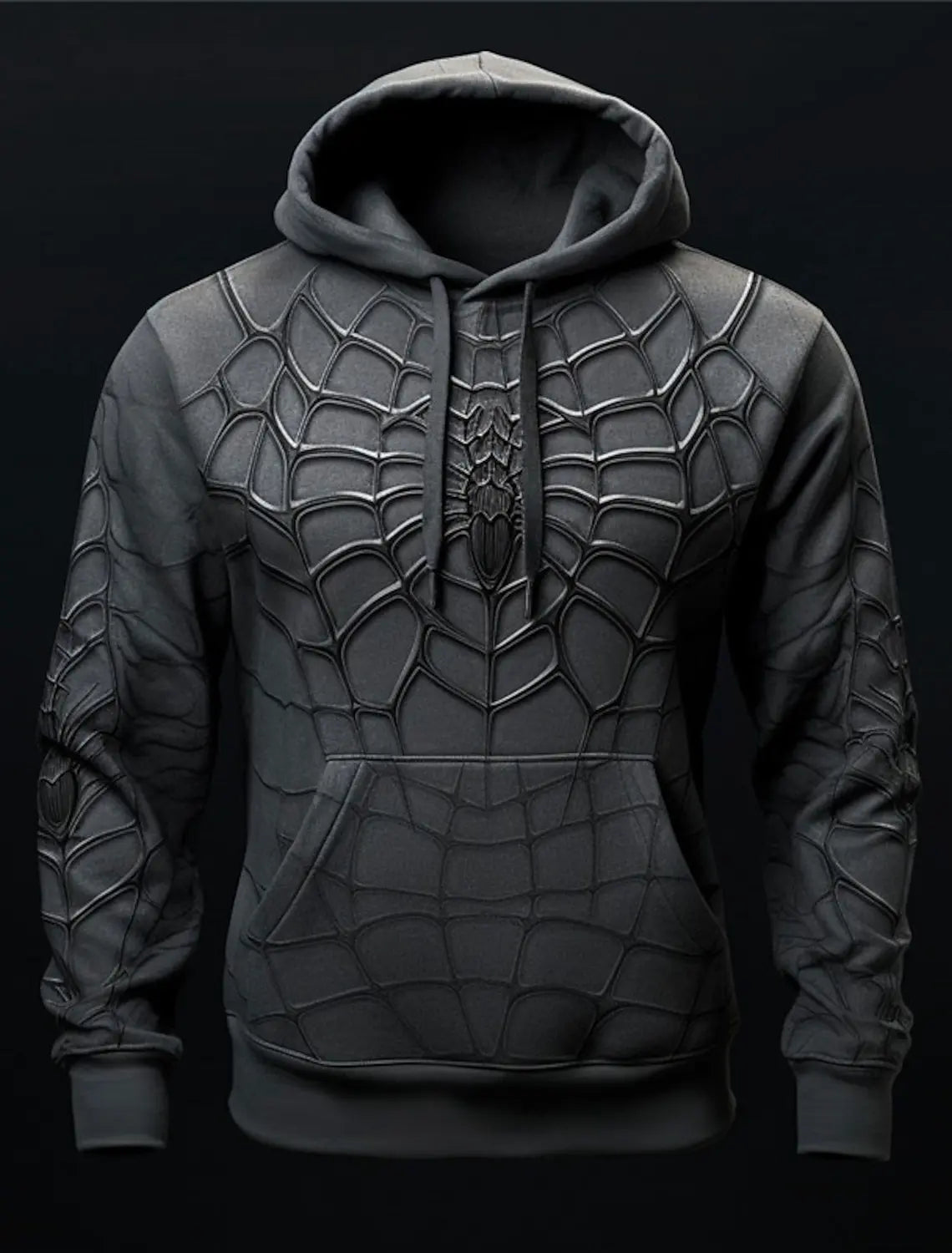Stefan – Kapuzenpullover im Spinnen-Design