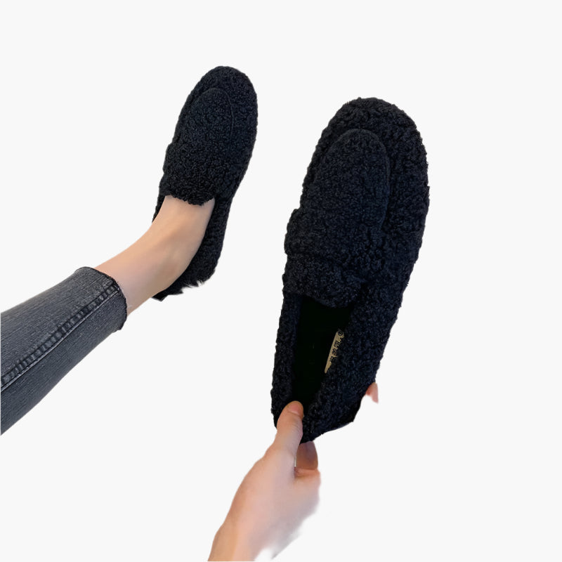Damen Hausschuhe Plüsch Mokassin Stil – Bequeme und Stilvolle Indoor-Slipper