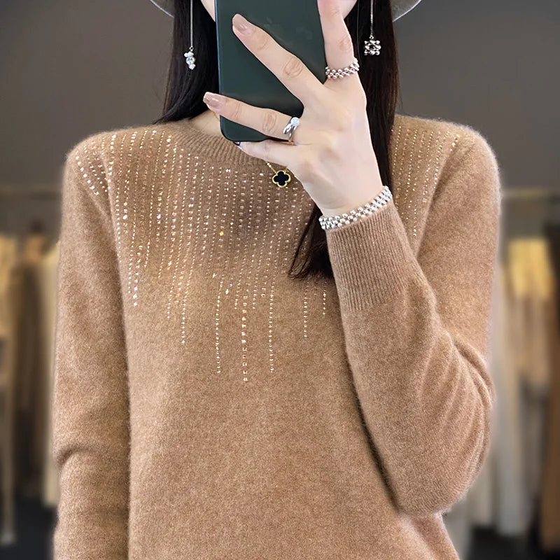 Nelia - Lang Strickweste