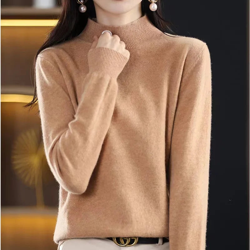 Agnete – Pullover mit hohem Kragen für Herbst und Winter