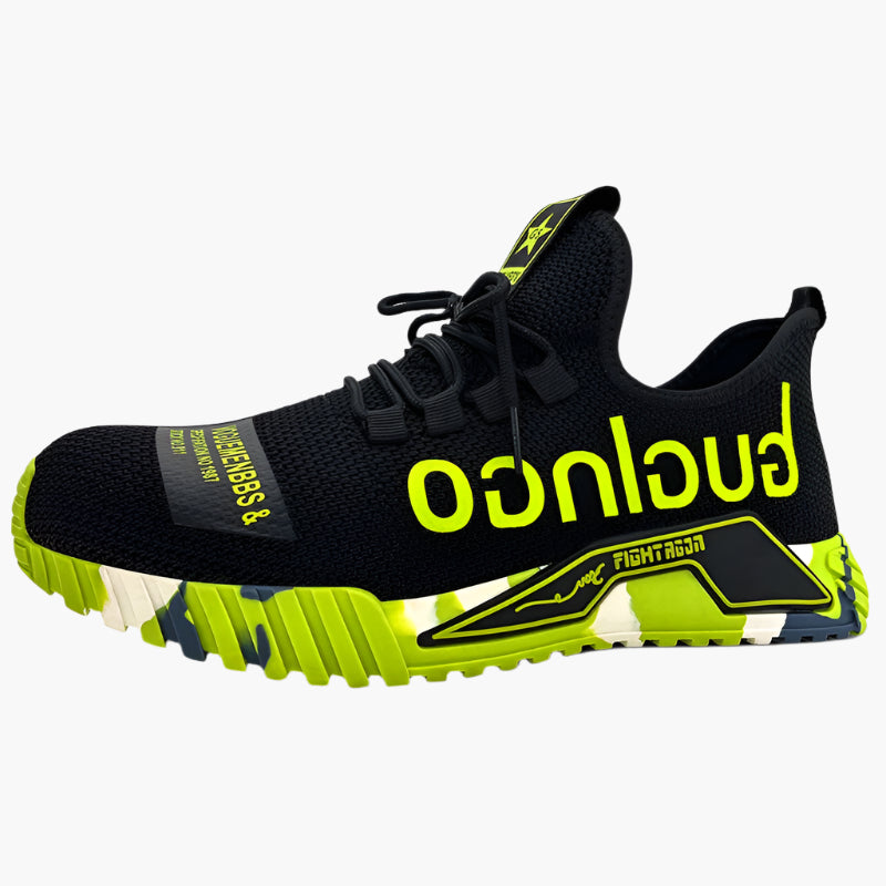 Herren Arbeitsschuhe Sicherheits Sneaker mit Stahlkappe – Atmungsaktive und Leichte Berufsschuhe für Baustelle & Outdoor