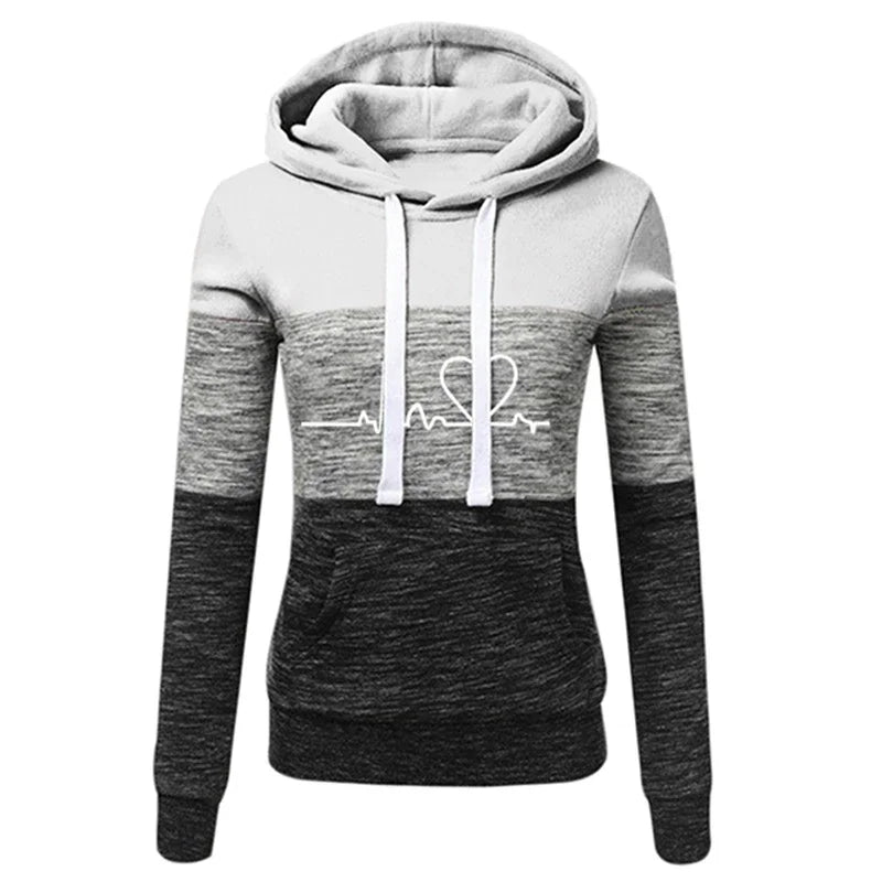 Lina - Fleece-Kapuzenjacke mit Herzlinie
