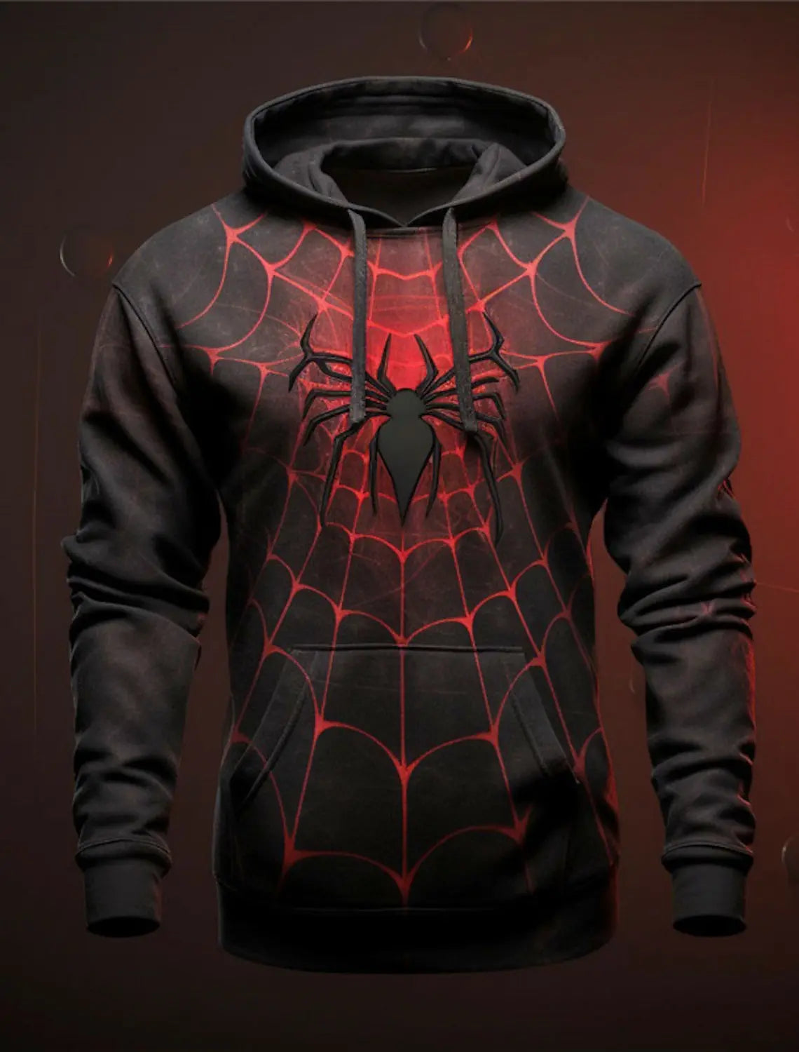 Stefan – Kapuzenpullover im Spinnen-Design