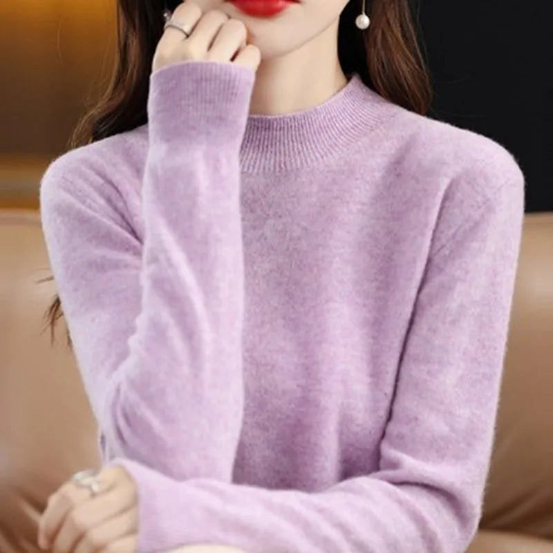 Agnete – Pullover mit hohem Kragen für Herbst und Winter