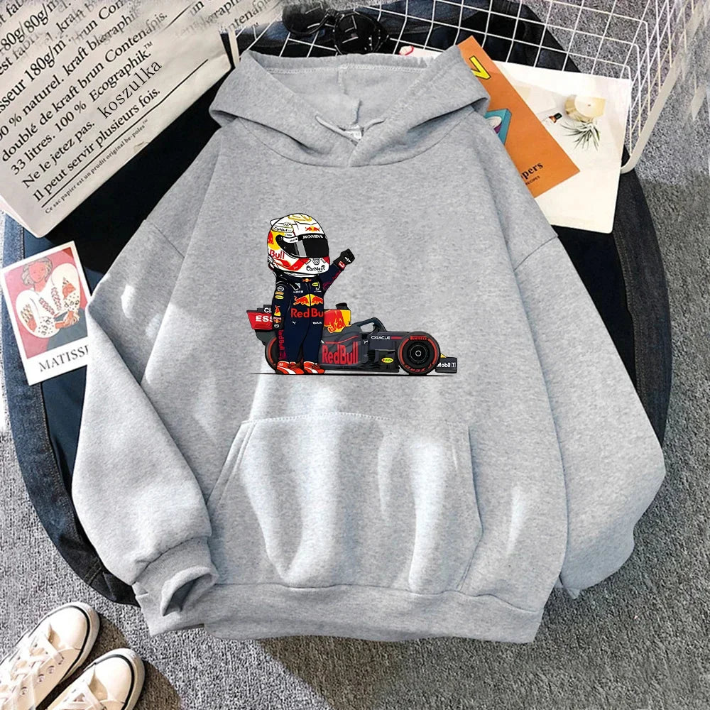 Julian – Unisex Kapuzenpullover mit Rennwagen-Design
