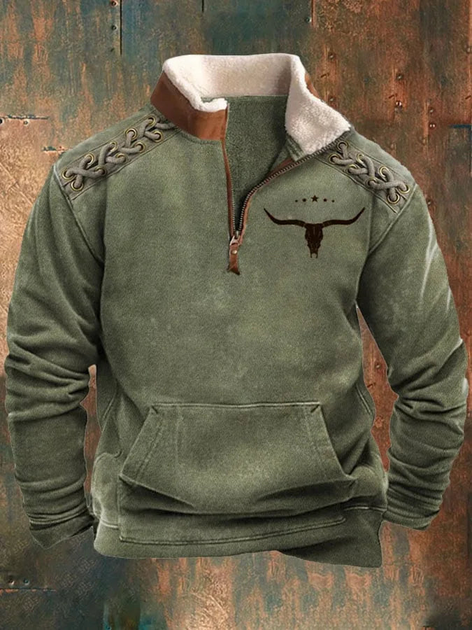 Leon - Vintage Hoodie mit 3D-Print