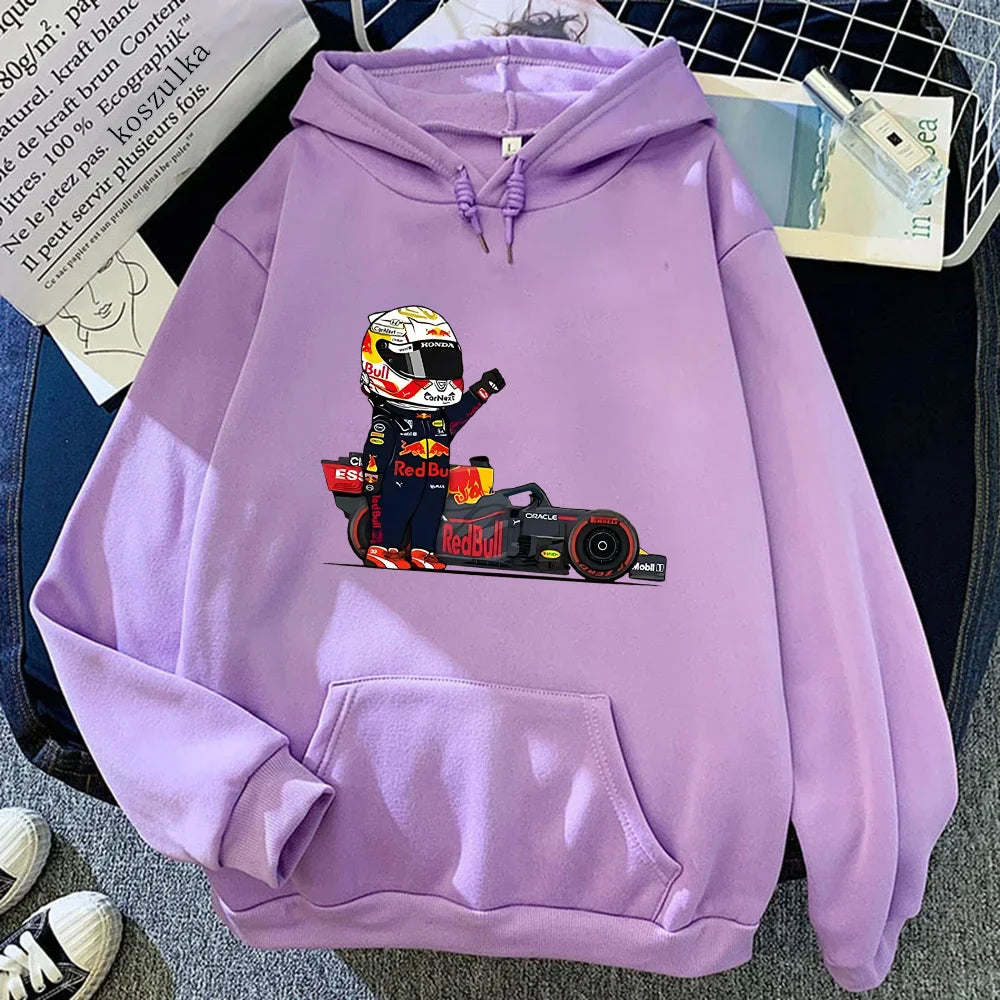 Julian – Unisex Kapuzenpullover mit Rennwagen-Design