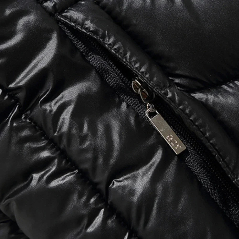 Herren Steppjacke Outdoor Winter Leicht Daunenoptik Plus Size