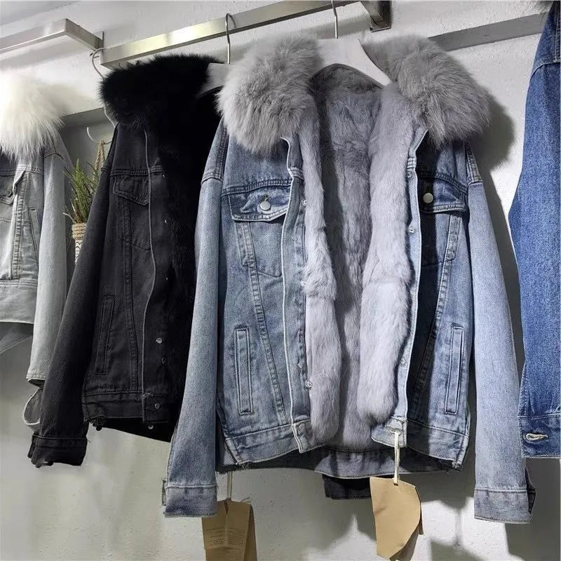 Matilda - Modische warme Jeansjacke für Frauen
