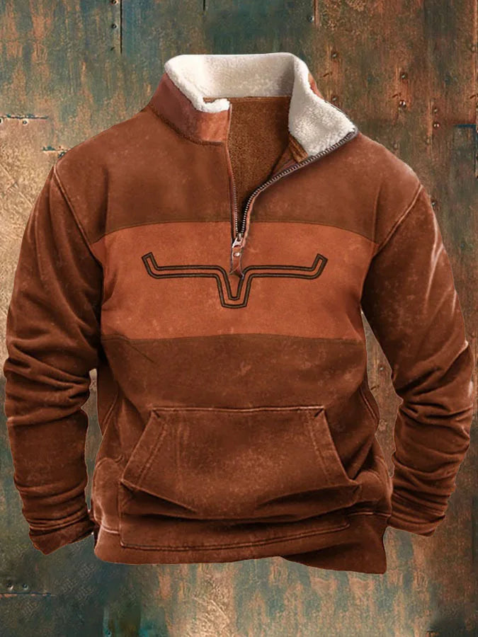 Leon - Vintage Hoodie mit 3D-Print