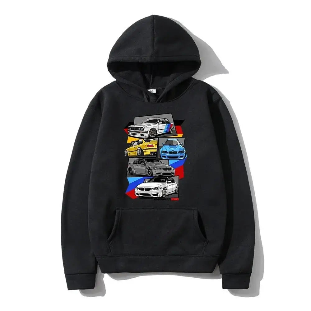 Robin – Hoodie mit sportlichem Auto-Design