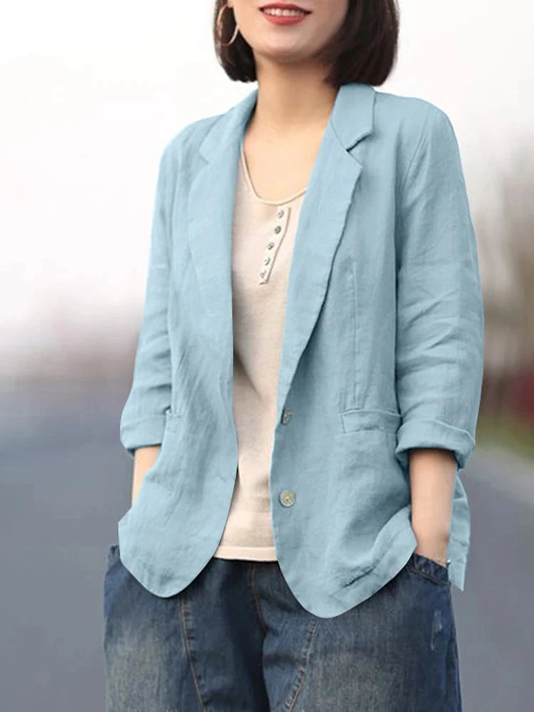 Mara – Leichter Damen-Blazer mit Dreiviertelärmeln