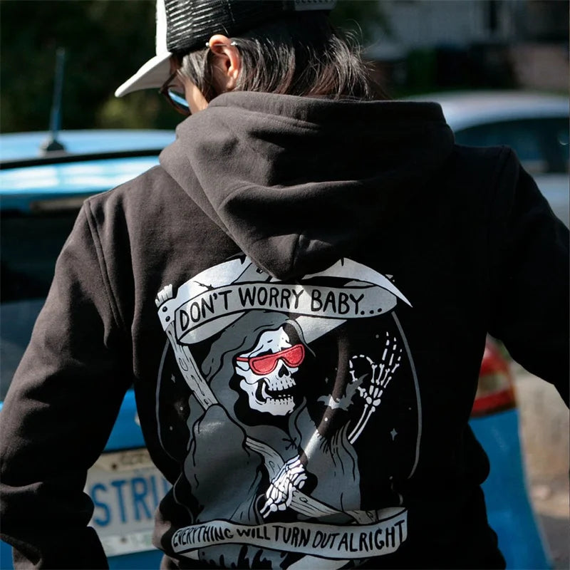 Niklas – Kapuzenpullover mit auffälligem grafischem Motiv