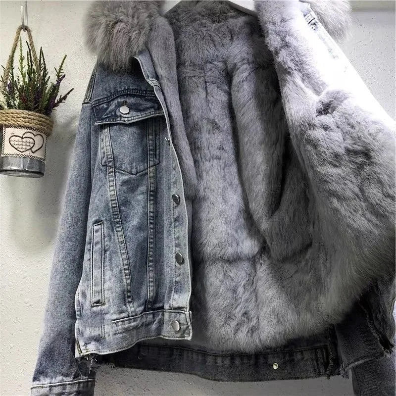 Matilda - Modische warme Jeansjacke für Frauen