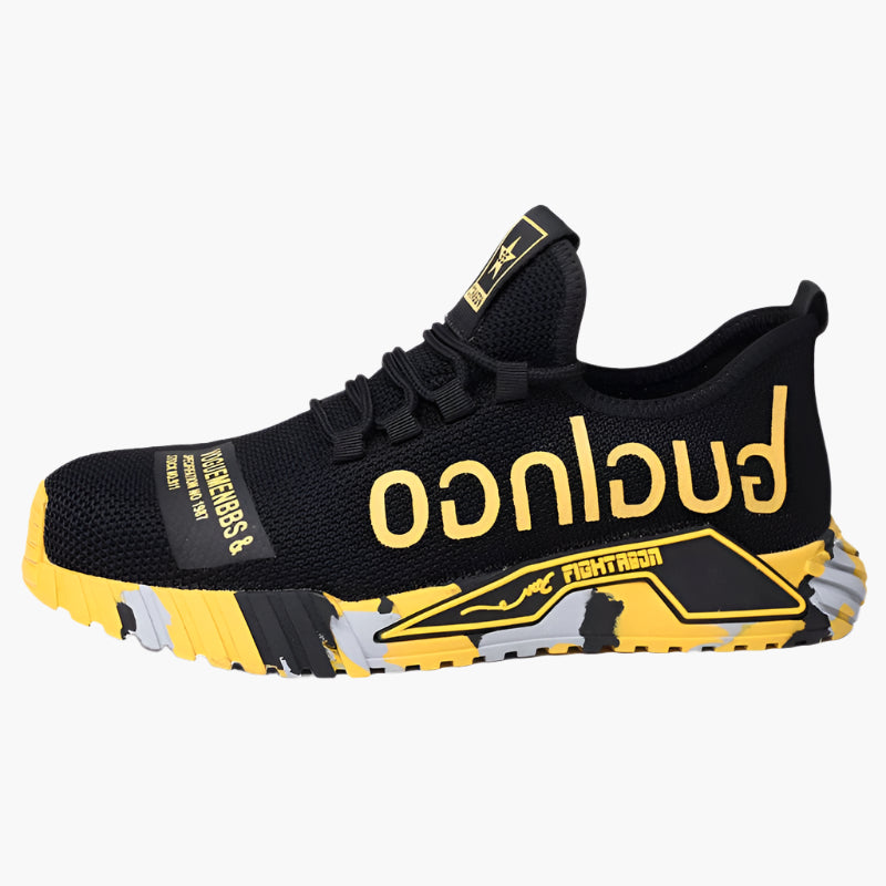 Herren Arbeitsschuhe Sicherheits Sneaker mit Stahlkappe – Atmungsaktive und Leichte Berufsschuhe für Baustelle & Outdoor