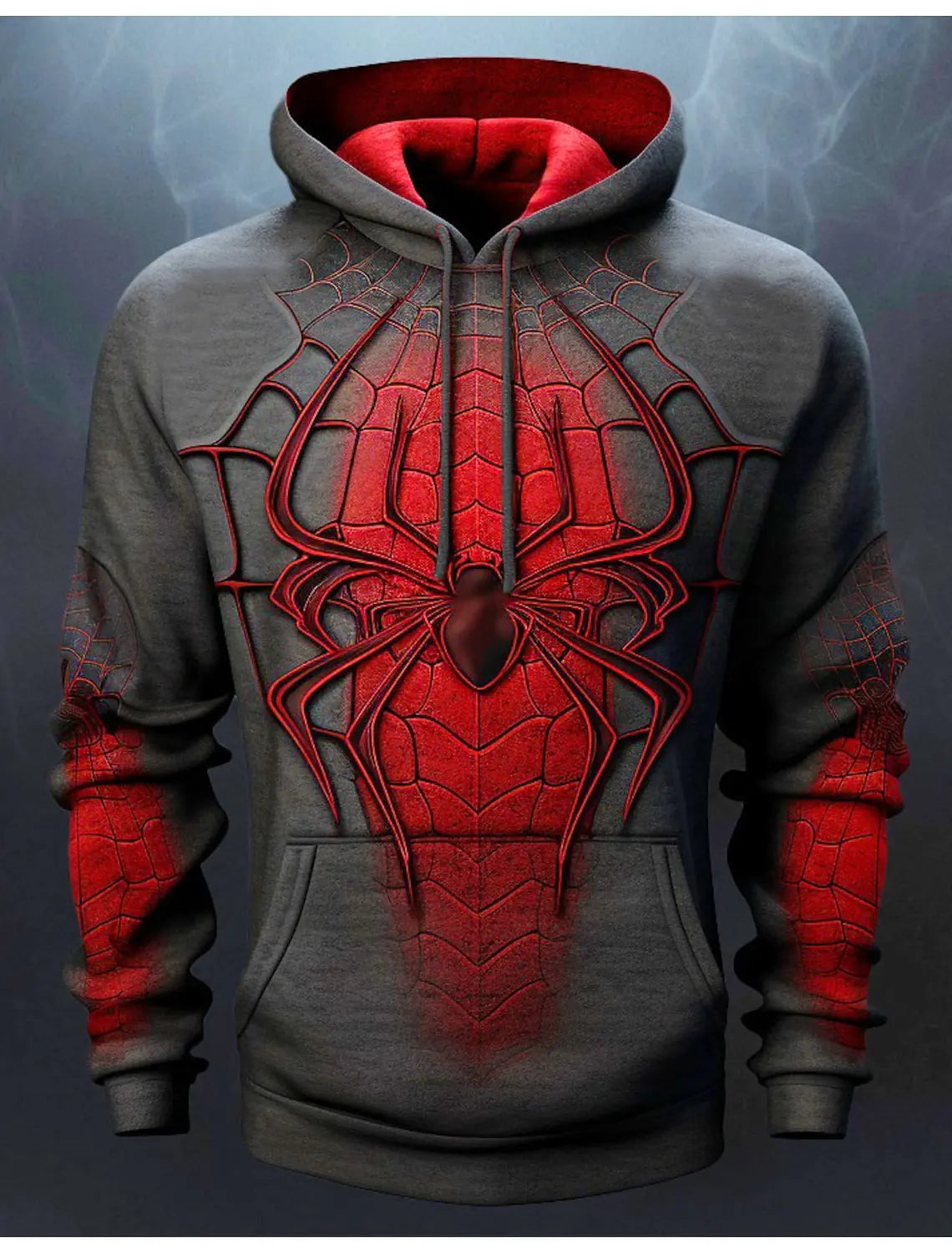 Stefan – Kapuzenpullover im Spinnen-Design