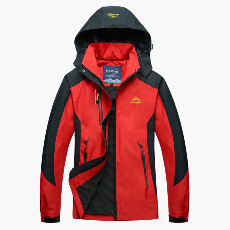 Damen Outdoor Wanderjacke mit Kapuze – Atmungsaktiv, Wind- & Wasserdicht, Ideal für Trekking & Camping