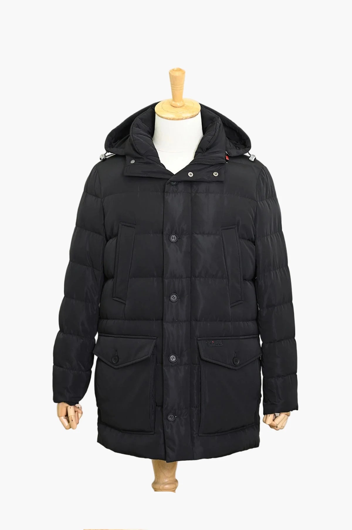 Herren Winter Steppmantel mit Kapuze – Eleganter Outdoor-Parka für kalte Tage