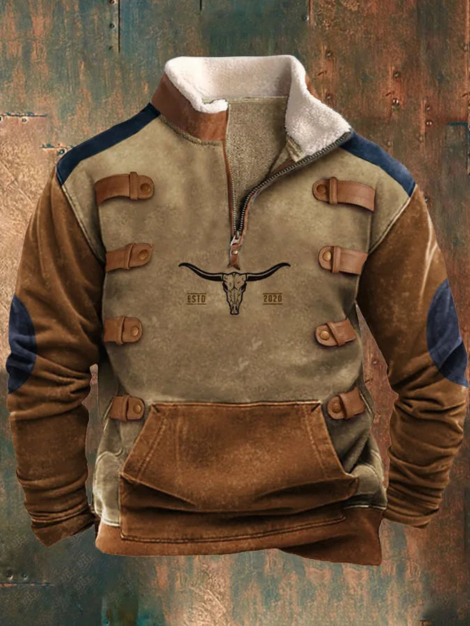 Leon - Vintage Hoodie mit 3D-Print
