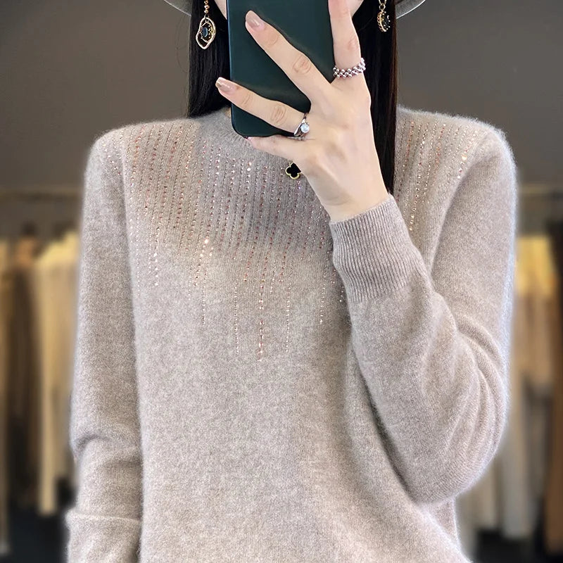 Nelia - Lang Strickweste