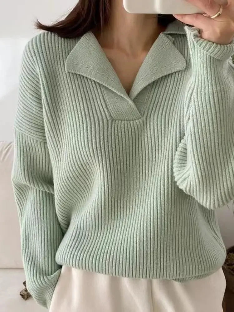 Clara – Lockerer Damen Strickpullover im Oversize-Stil für den Winter