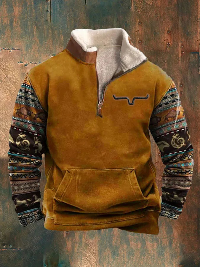 Leon - Vintage Hoodie mit 3D-Print