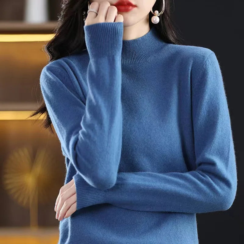 Agnete – Pullover mit hohem Kragen für Herbst und Winter