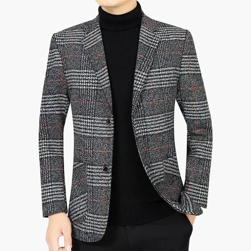 Herren Modernes Karierter Blazer – Eleganter Freizeit- und Business-Look