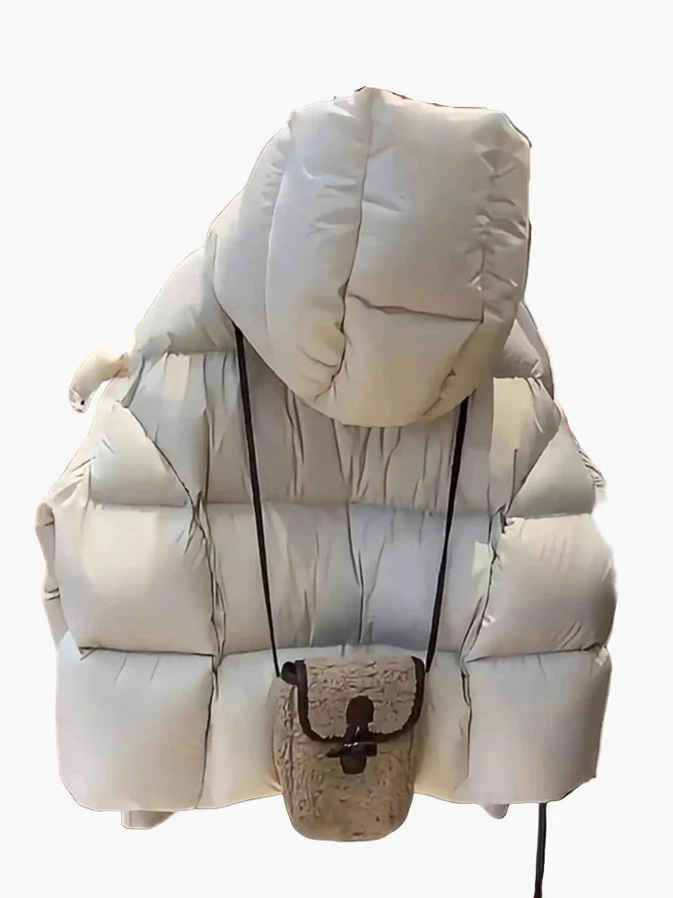 Herren Oversized Daunenjacke – Urban Puffer Winterjacke mit Kapuze für Freizeit & Outdoor