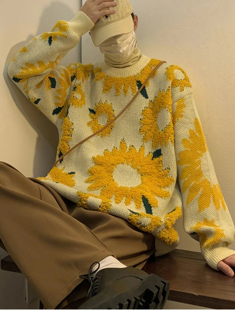 Viggo - Herren-Baggy-Pullover für Frühling und Herbst im japanischen Retro-Stil