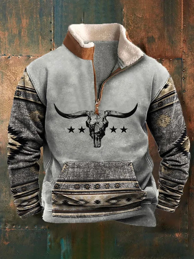Leon - Vintage Hoodie mit 3D-Print