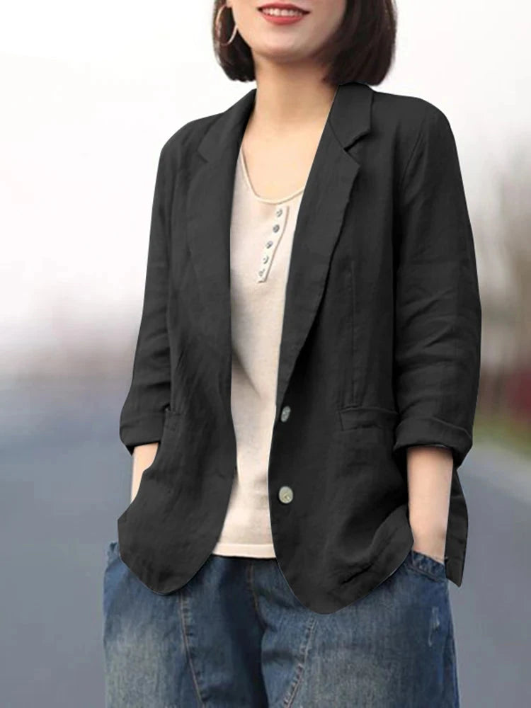 Mara – Leichter Damen-Blazer mit Dreiviertelärmeln
