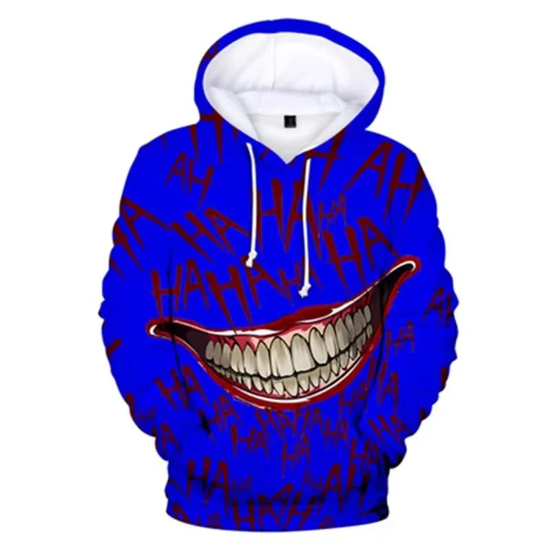 Nils – Kapuzenpullover mit Joker-Lächeln-Print