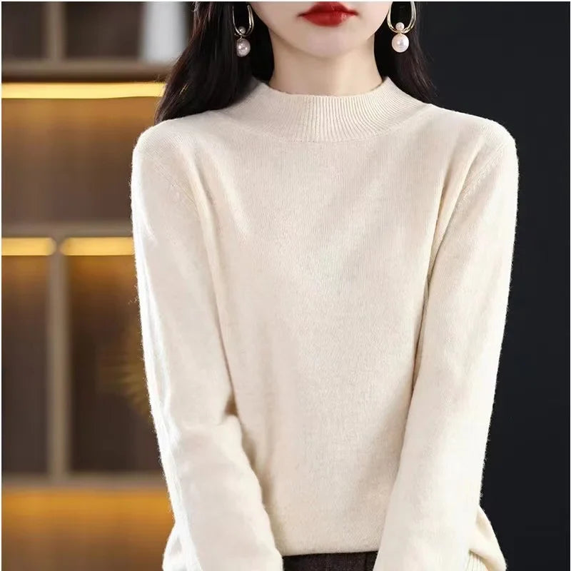 Agnete – Pullover mit hohem Kragen für Herbst und Winter