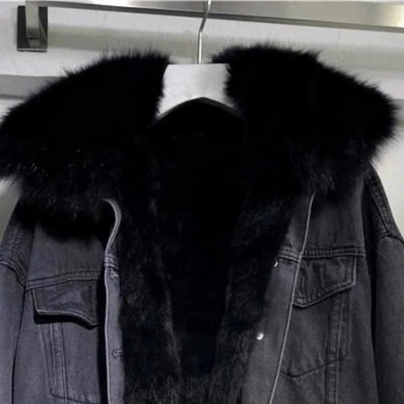 Matilda - Modische warme Jeansjacke für Frauen