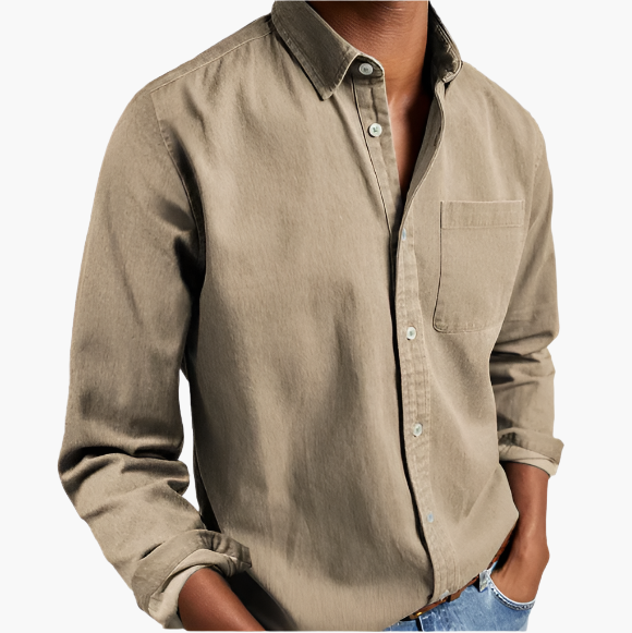 Herren Freizeithemd Denim | Klassisches Button-Down für Alltag und Büro
