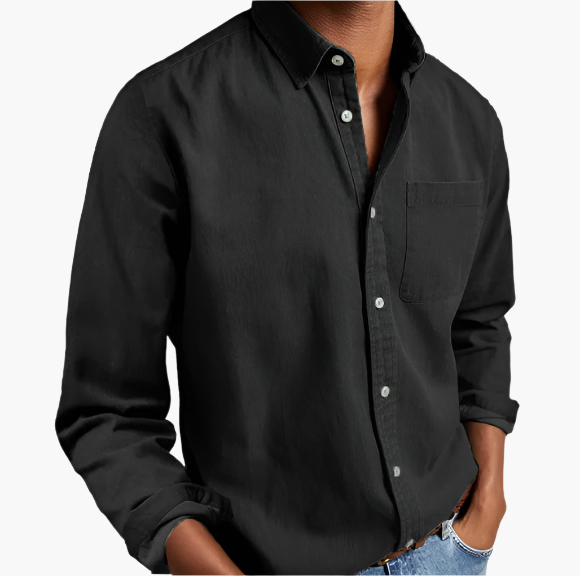 Herren Freizeithemd Denim | Klassisches Button-Down für Alltag und Büro