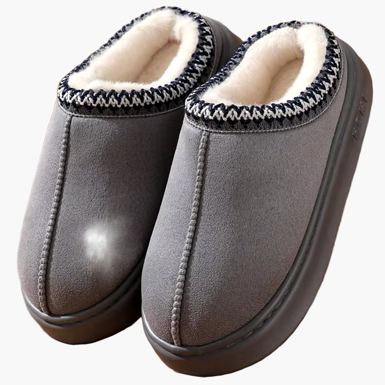 Herren Hausschuhe – Bequeme Winter Pantoffeln mit Warmfutter und rutschfester Sohle für Zuhause