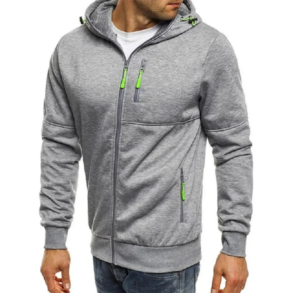 Bazyli – Herren Kapuzenpullover mit Reißverschluss