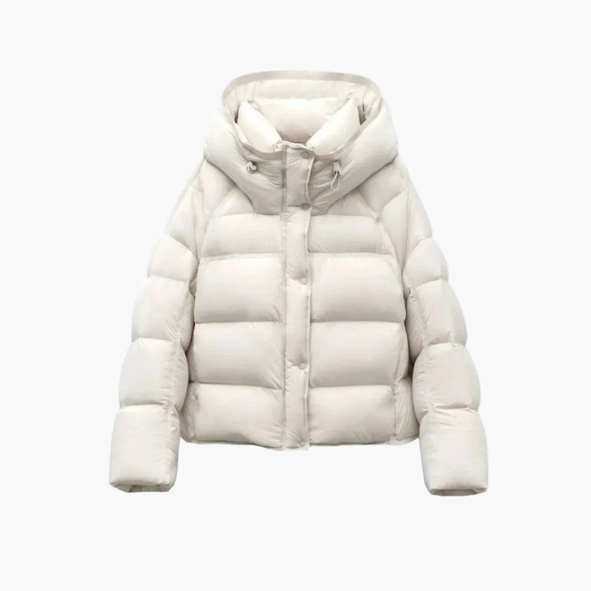 Damen Daunen-Steppjacke mit Kapuze – Winter Outdoor Komfort und Stil