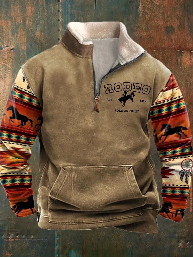 Leon - Vintage Hoodie mit 3D-Print
