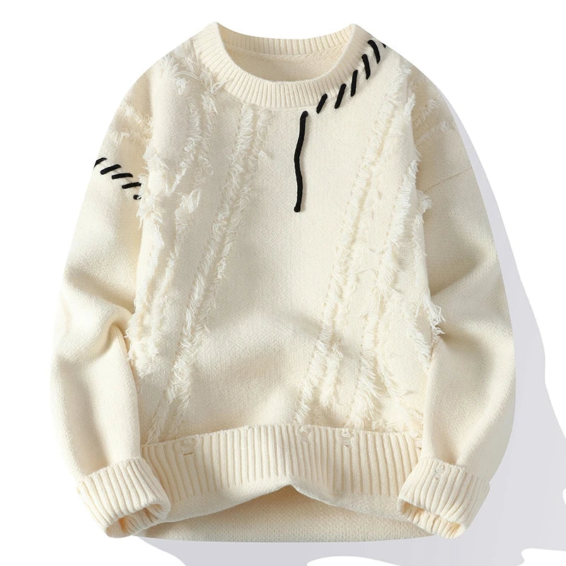 Dominic - Patchwork-Strickpullover