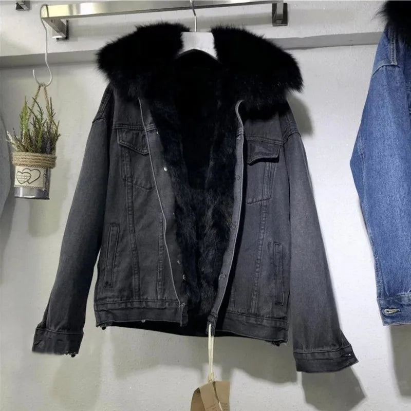 Matilda - Modische warme Jeansjacke für Frauen