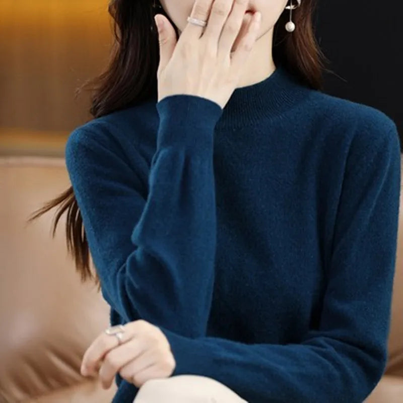 Agnete – Pullover mit hohem Kragen für Herbst und Winter