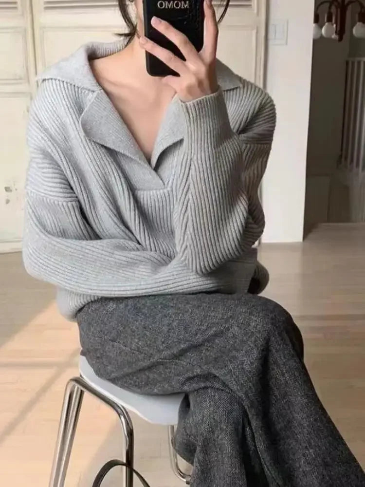 Clara – Lockerer Damen Strickpullover im Oversize-Stil für den Winter
